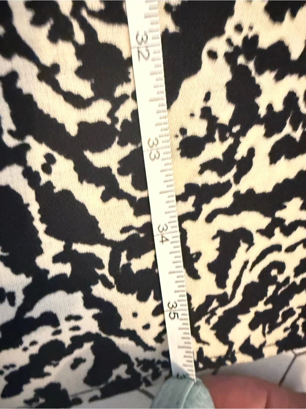Abstract Animal Print Tunic Dress